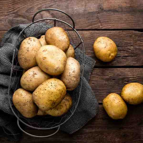 raw potatoes